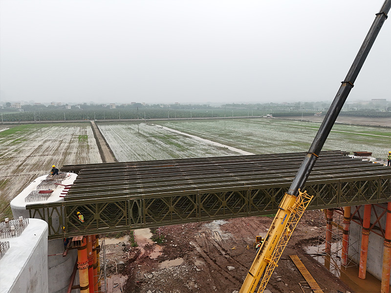 Hezhou Station Extra-Large Bridge på Zhuhai-Zhaoqing højhastighedsjernbanen